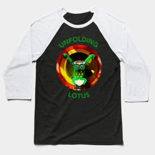 Unfolding Lotus Cute Frog doing Tai Chi Baseball T-Shirt